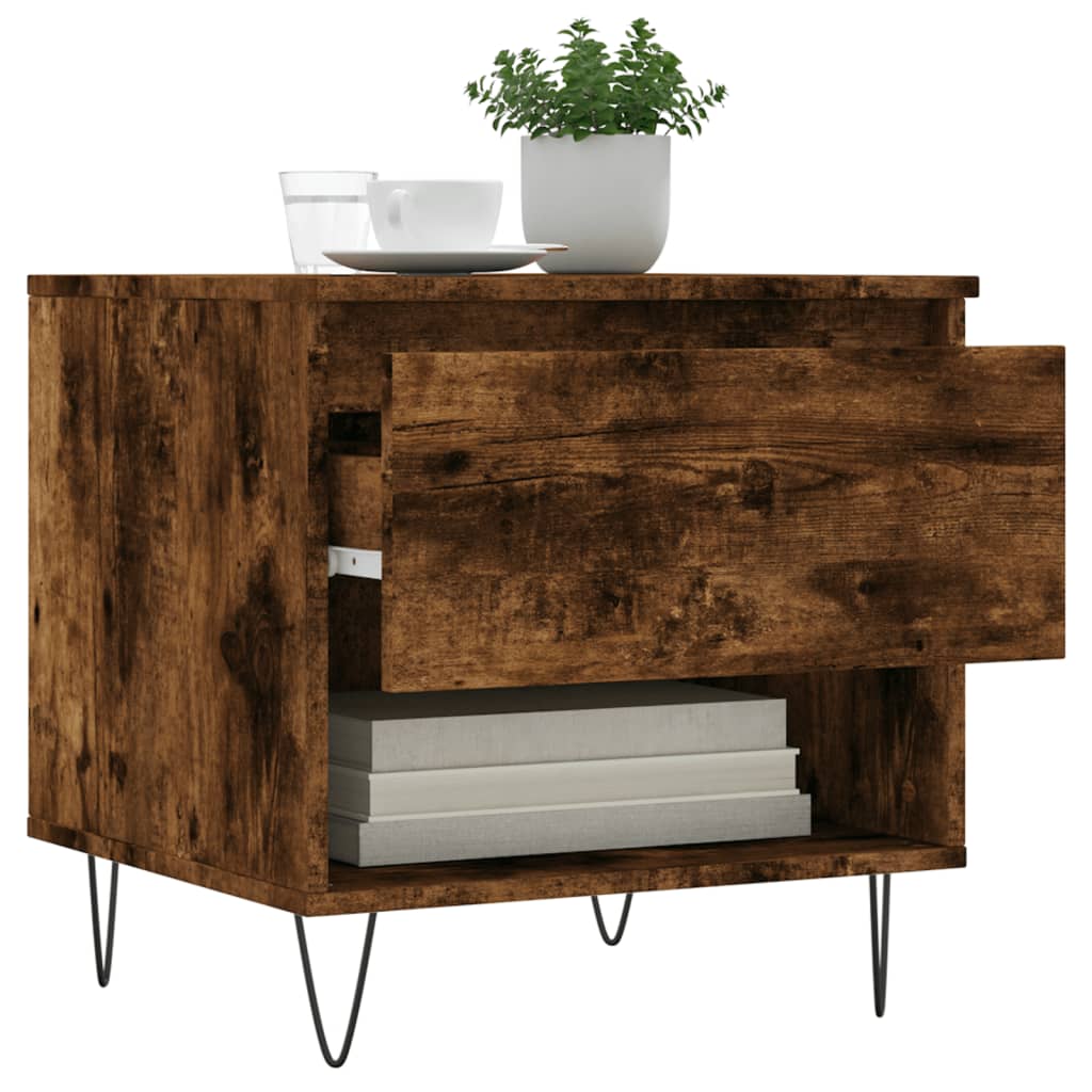 Couchtische 2 Stk. Räuchereiche 50x46x50 cm Holzwerkstoff - Pazzar.ch