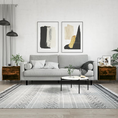 Couchtische 2 Stk. Räuchereiche 50x46x50 cm Holzwerkstoff - Pazzar.ch