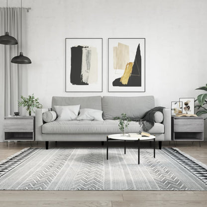 Couchtische 2 Stk. Grau Sonoma 50x46x50 cm Holzwerkstoff - Pazzar.ch