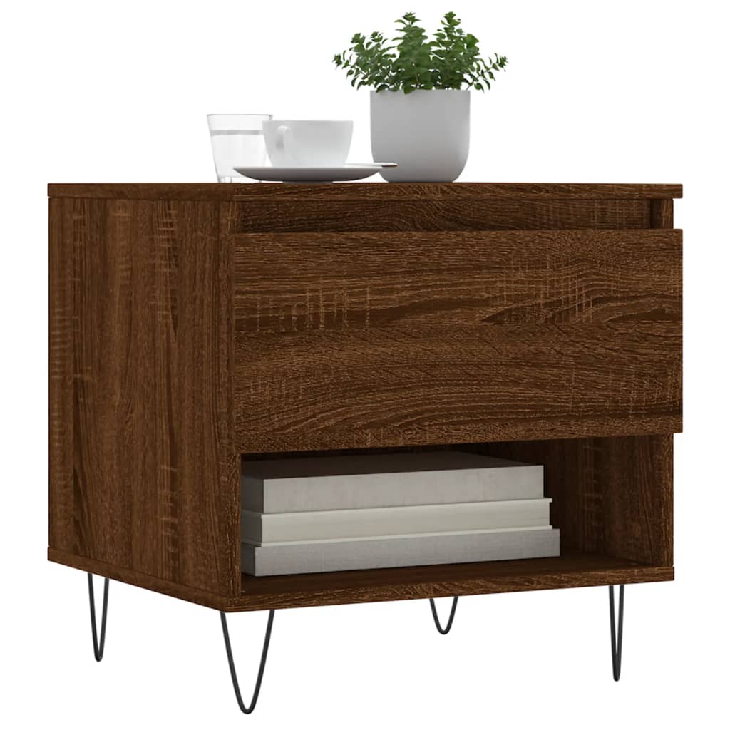 Couchtische 2 Stk. Braun Eichen-Optik 50x46x50 cm Holzwerkstoff - Pazzar.ch
