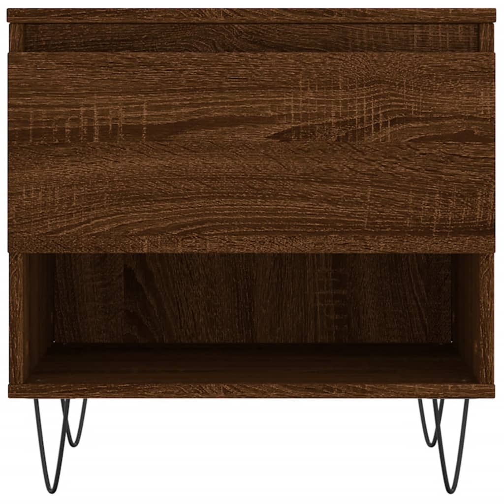 Couchtische 2 Stk. Braun Eichen-Optik 50x46x50 cm Holzwerkstoff - Pazzar.ch