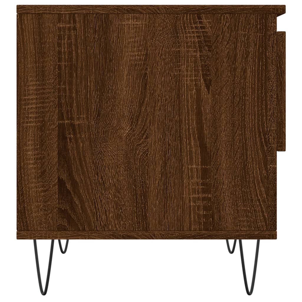 Couchtische 2 Stk. Braun Eichen-Optik 50x46x50 cm Holzwerkstoff - Pazzar.ch