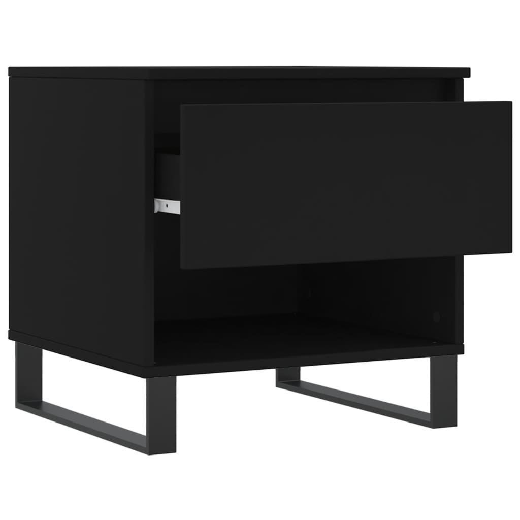 Couchtische 2 Stk. Schwarz 50x46x50 cm Holzwerkstoff - Pazzar.ch