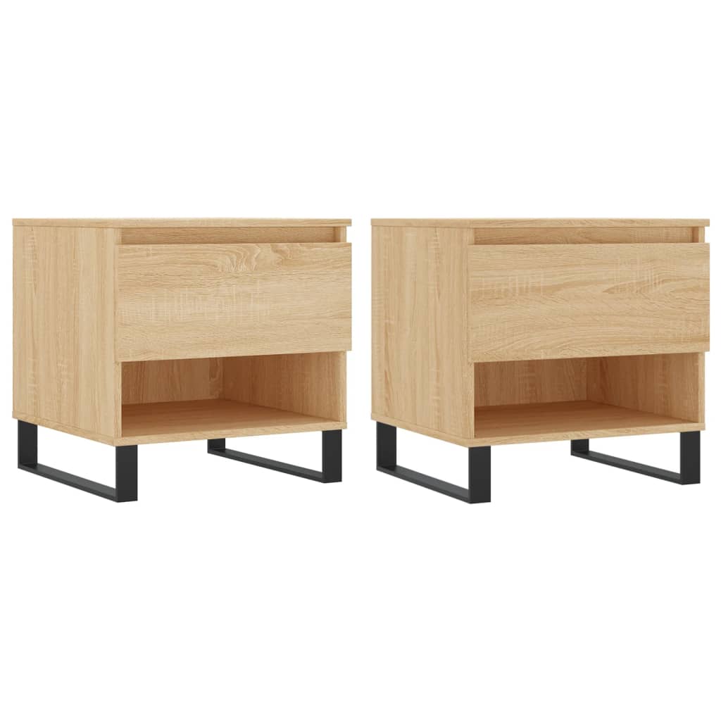 Couchtische 2 Stk. Sonoma-Eiche 50x46x50 cm Holzwerkstoff - Pazzar.ch