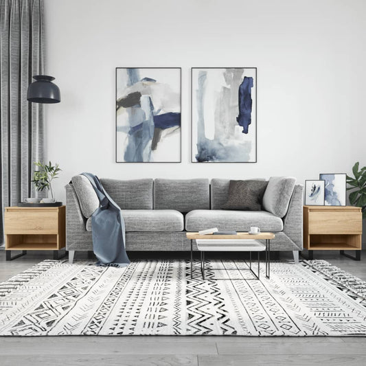 Couchtische 2 Stk. Sonoma-Eiche 50x46x50 cm Holzwerkstoff - Pazzar.ch
