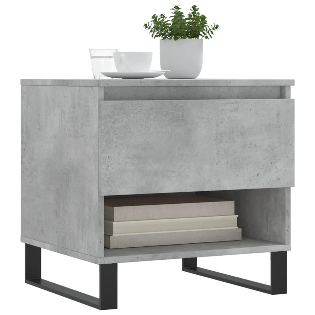 Couchtische 2 Stk. Betongrau 50x46x50 cm Holzwerkstoff - Pazzar.ch