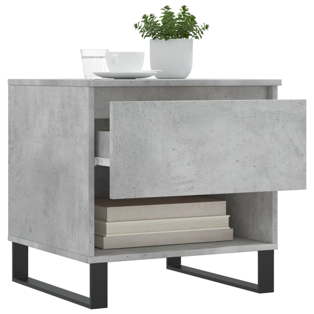 Couchtische 2 Stk. Betongrau 50x46x50 cm Holzwerkstoff - Pazzar.ch