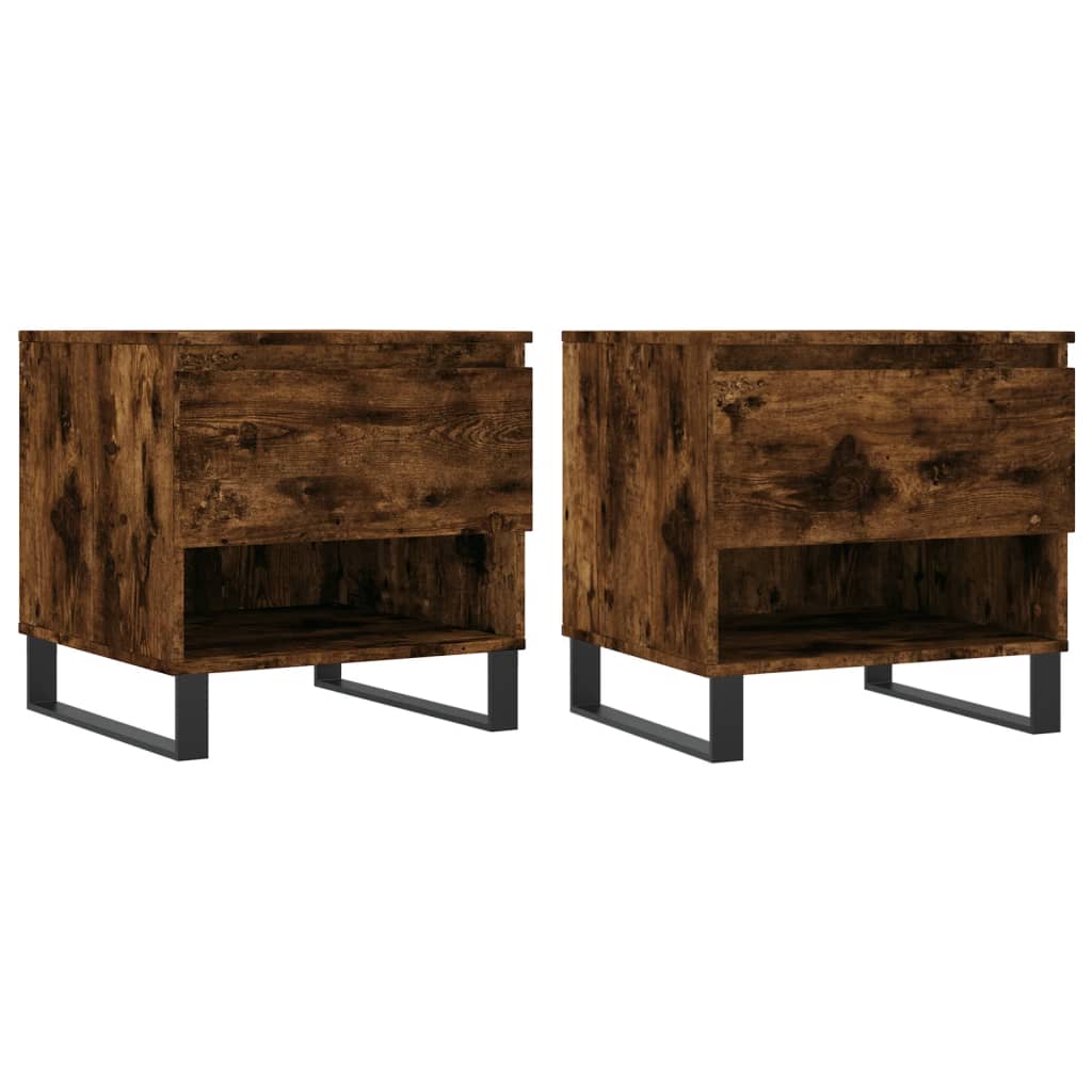 Couchtische 2 Stk. Räuchereiche 50x46x50 cm Holzwerkstoff - Pazzar.ch