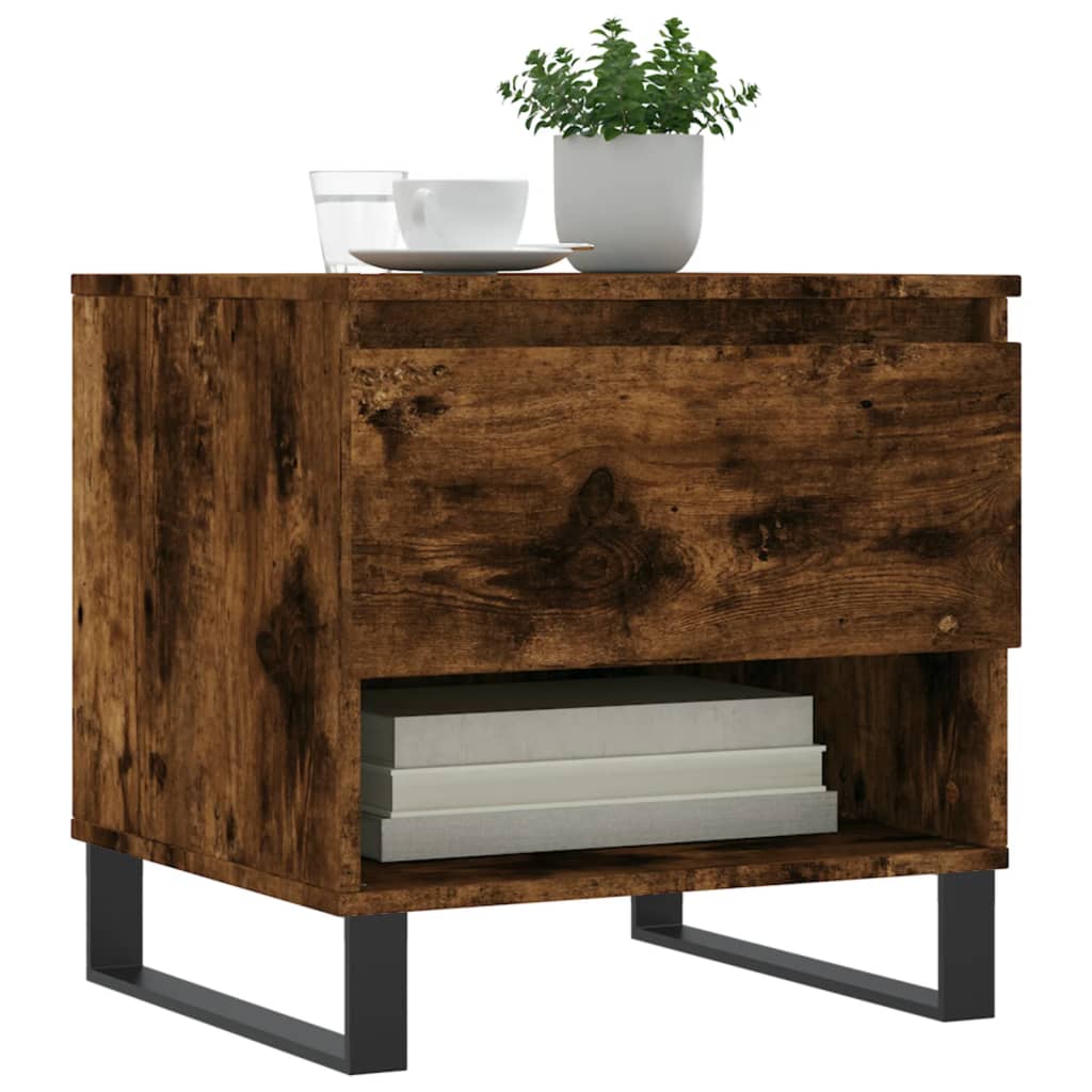 Couchtische 2 Stk. Räuchereiche 50x46x50 cm Holzwerkstoff - Pazzar.ch