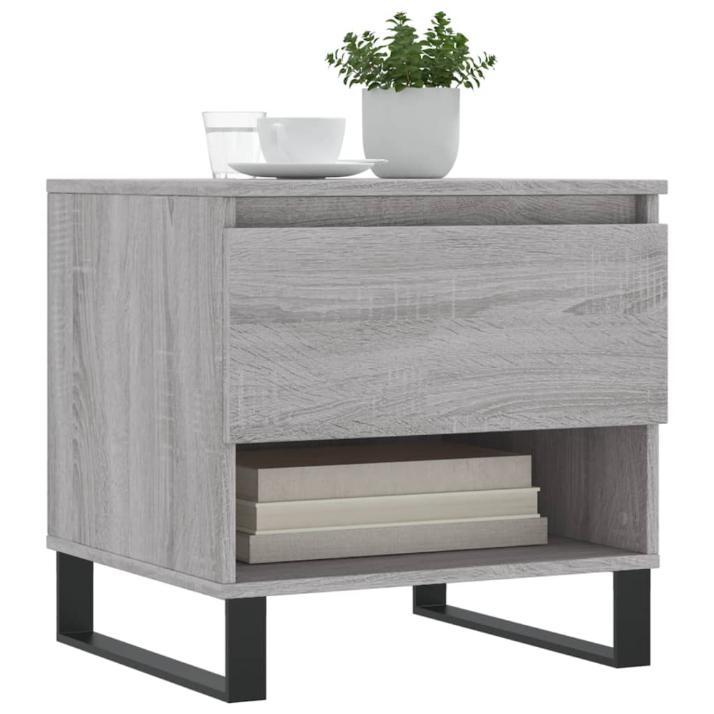 Couchtische 2 Stk. Grau Sonoma 50x46x50 cm Holzwerkstoff - Pazzar.ch