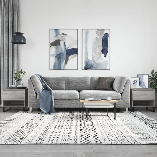 Couchtische 2 Stk. Grau Sonoma 50x46x50 cm Holzwerkstoff - Pazzar.ch