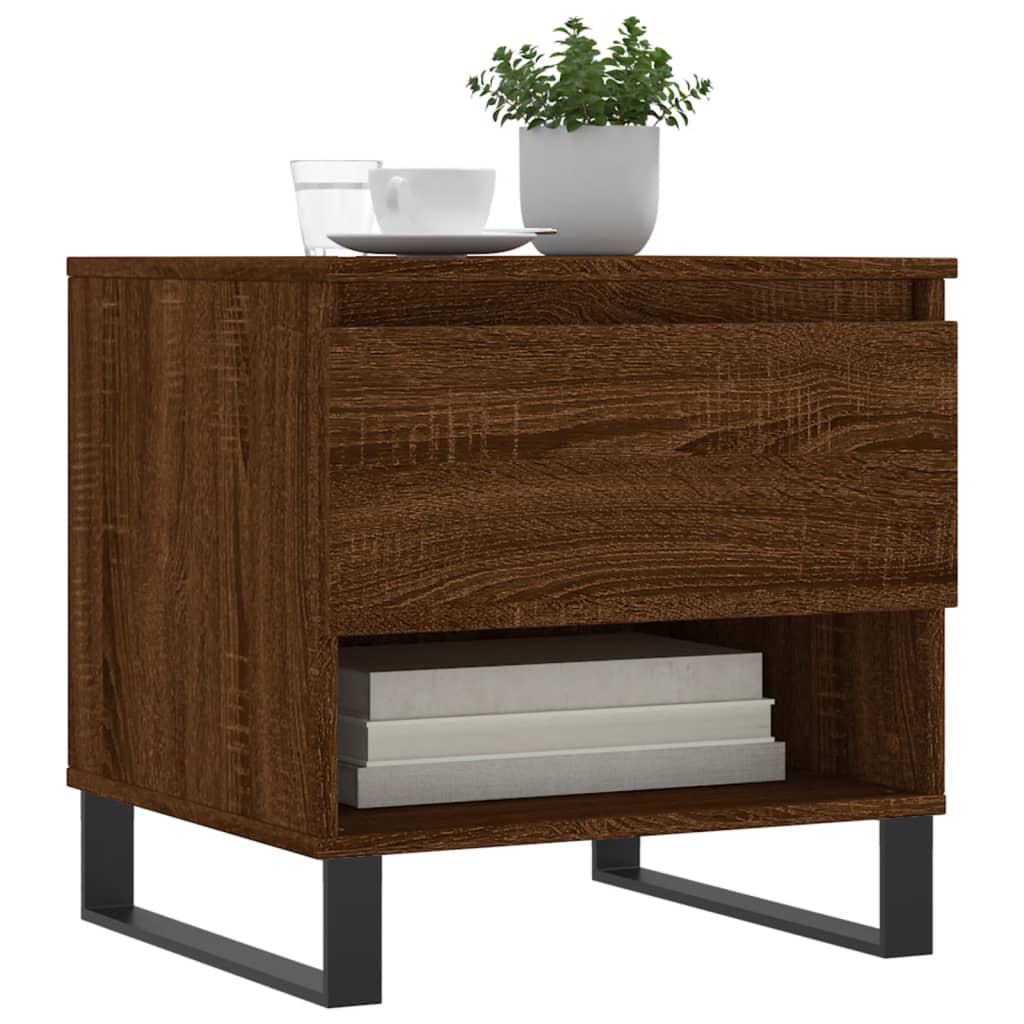 Couchtische 2 Stk. Braun Eichen-Optik 50x46x50 cm Holzwerkstoff - Pazzar.ch