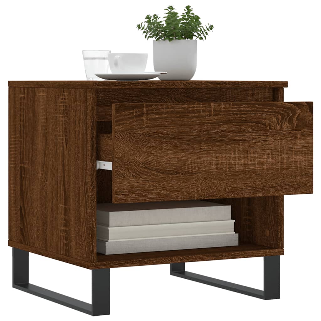 Couchtische 2 Stk. Braun Eichen-Optik 50x46x50 cm Holzwerkstoff - Pazzar.ch