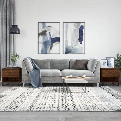 Couchtische 2 Stk. Braun Eichen-Optik 50x46x50 cm Holzwerkstoff - Pazzar.ch