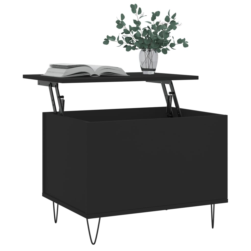 Couchtisch Schwarz 60x44,5x45 cm Holzwerkstoff - Pazzar.ch