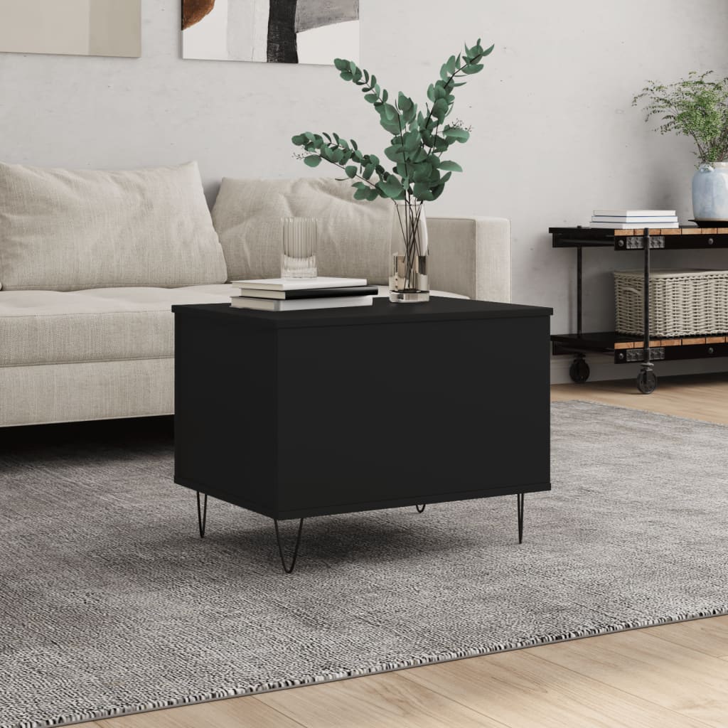 Couchtisch Schwarz 60x44,5x45 cm Holzwerkstoff - Pazzar.ch