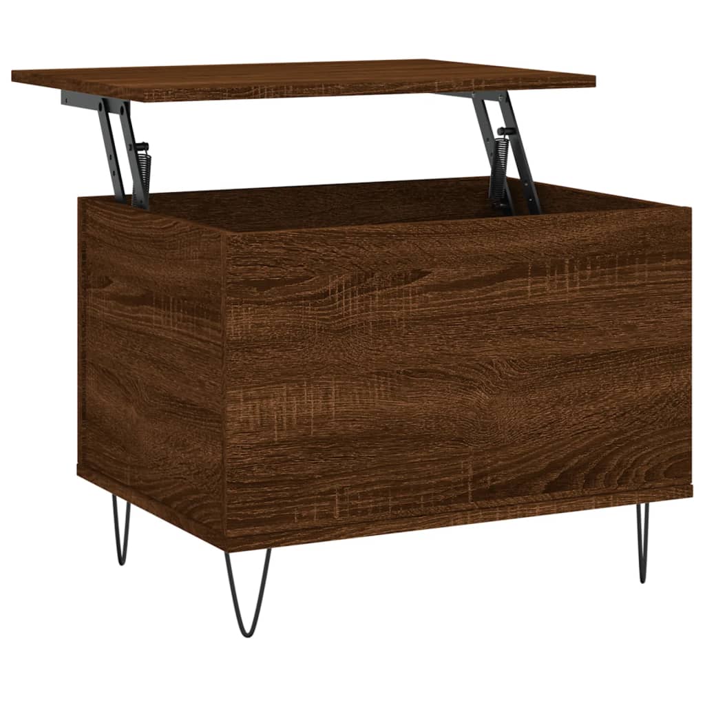 Couchtisch Braun Eichen-Optik 60x44,5x45 cm Holzwerkstoff - Pazzar.ch