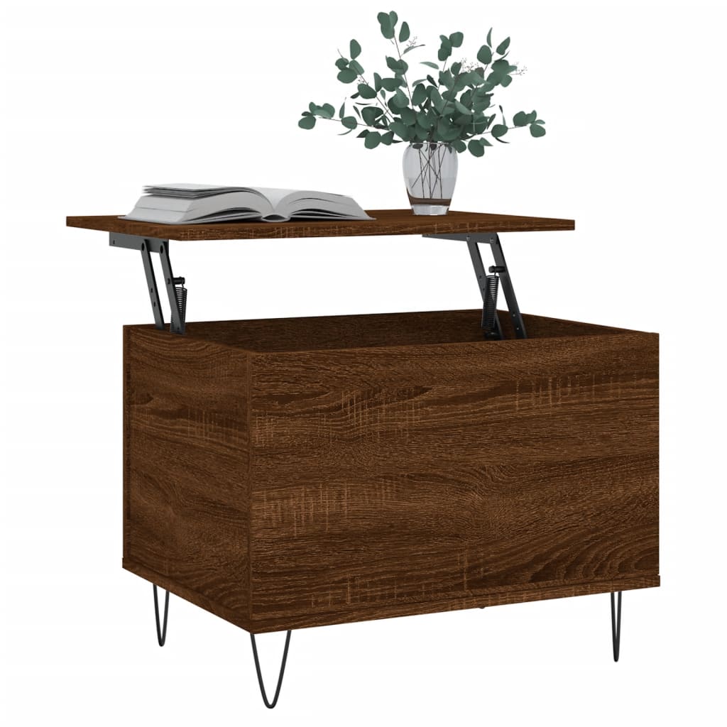 Couchtisch Braun Eichen-Optik 60x44,5x45 cm Holzwerkstoff - Pazzar.ch