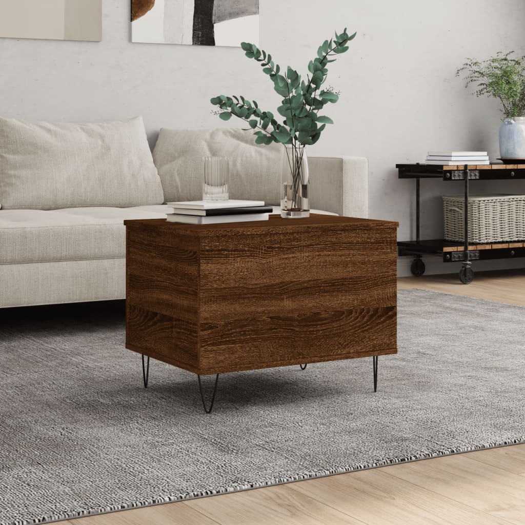 Couchtisch Braun Eichen-Optik 60x44,5x45 cm Holzwerkstoff - Pazzar.ch