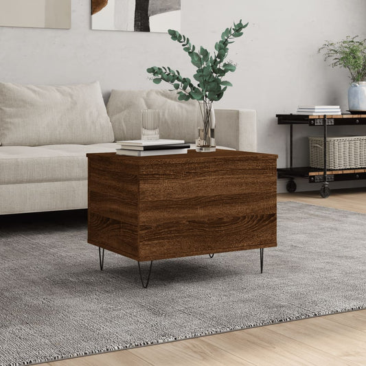 Couchtisch Braun Eichen-Optik 60x44,5x45 cm Holzwerkstoff - Pazzar.ch