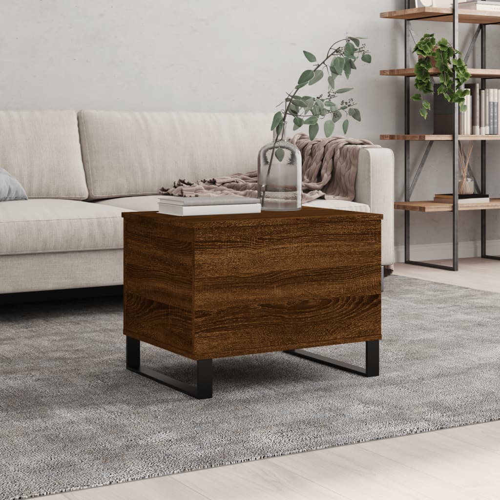 Couchtisch Braun Eichen-Optik 60x44,5x45 cm Holzwerkstoff - Pazzar.ch