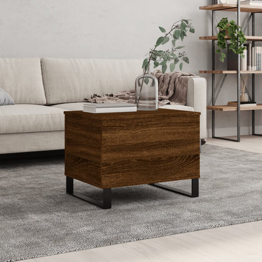 Couchtisch Braun Eichen-Optik 60x44,5x45 cm Holzwerkstoff - Pazzar.ch