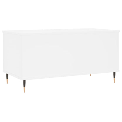 Couchtisch Weiß 90x44,5x45 cm Holzwerkstoff - Pazzar.ch