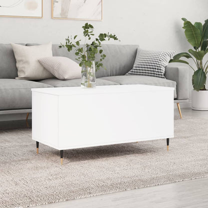Couchtisch Weiß 90x44,5x45 cm Holzwerkstoff - Pazzar.ch