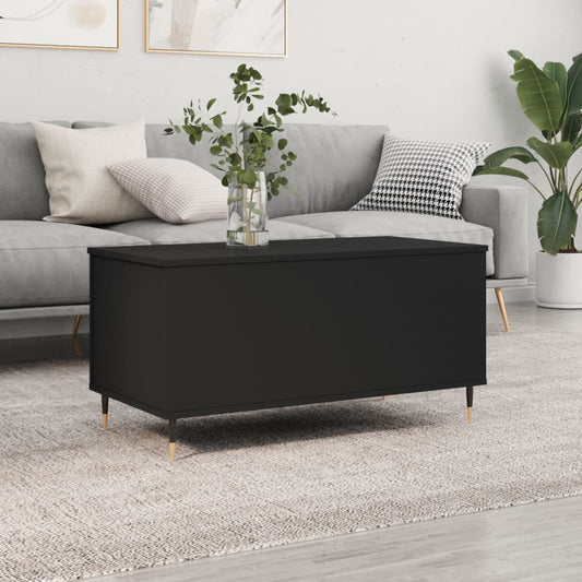 Couchtisch Schwarz 90x44,5x45 cm Holzwerkstoff - Pazzar.ch