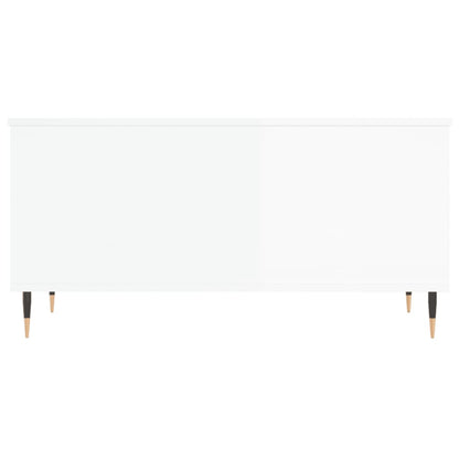 Couchtisch Hochglanz-Weiß 90x44,5x45 cm Holzwerkstoff - Pazzar.ch