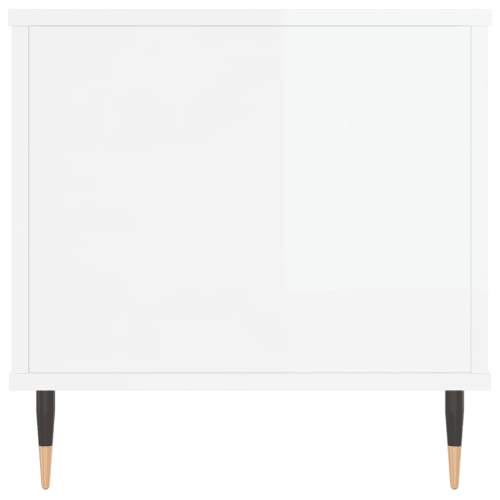 Couchtisch Hochglanz-Weiß 90x44,5x45 cm Holzwerkstoff - Pazzar.ch