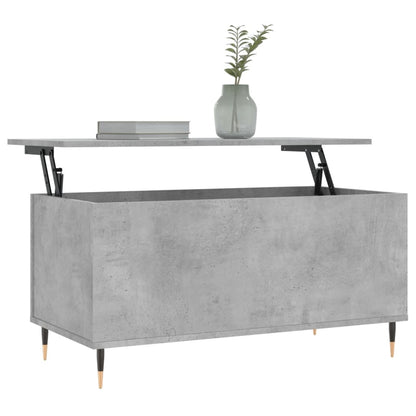 Couchtisch Betongrau 90x44,5x45 cm Holzwerkstoff - Pazzar.ch