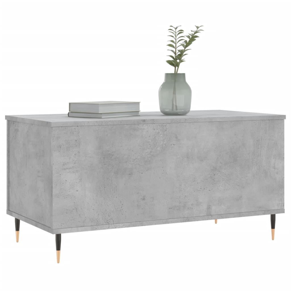 Couchtisch Betongrau 90x44,5x45 cm Holzwerkstoff - Pazzar.ch