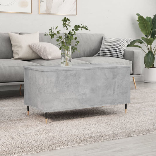 Couchtisch Betongrau 90x44,5x45 cm Holzwerkstoff - Pazzar.ch