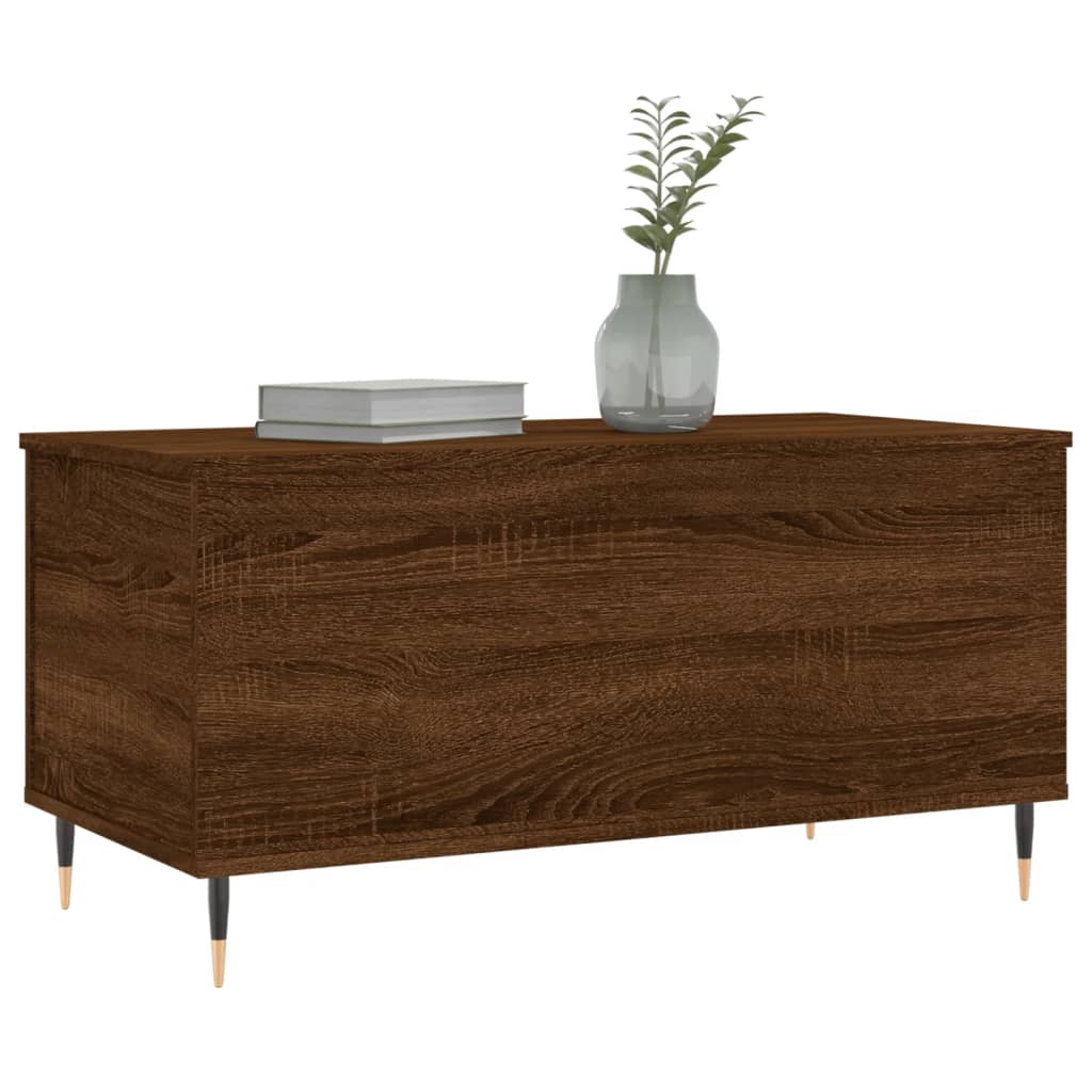 Couchtisch Braun Eichen-Optik 90x44,5x45 cm Holzwerkstoff - Pazzar.ch