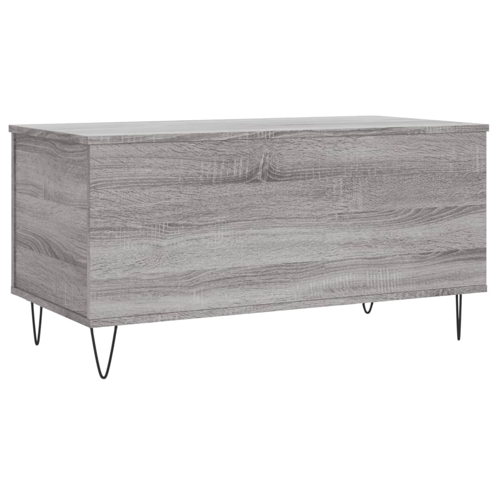 Couchtisch Grau Sonoma 90x44,5x45 cm Holzwerkstoff - Pazzar.ch