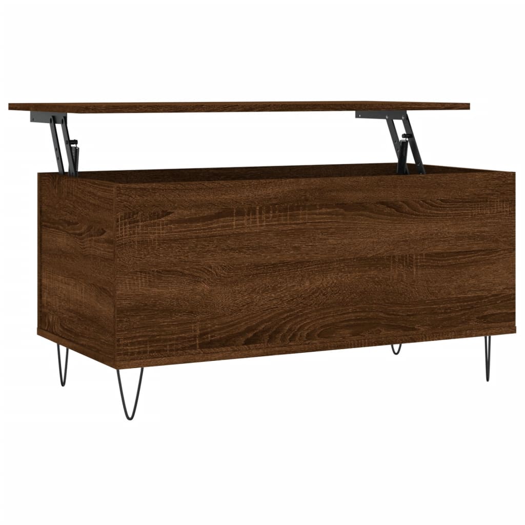 Couchtisch Braun Eichen-Optik 90x44,5x45 cm Holzwerkstoff - Pazzar.ch