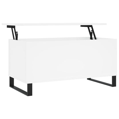 Couchtisch Weiß 90x44,5x45 cm Holzwerkstoff - Pazzar.ch