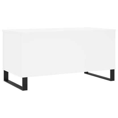 Couchtisch Weiß 90x44,5x45 cm Holzwerkstoff - Pazzar.ch