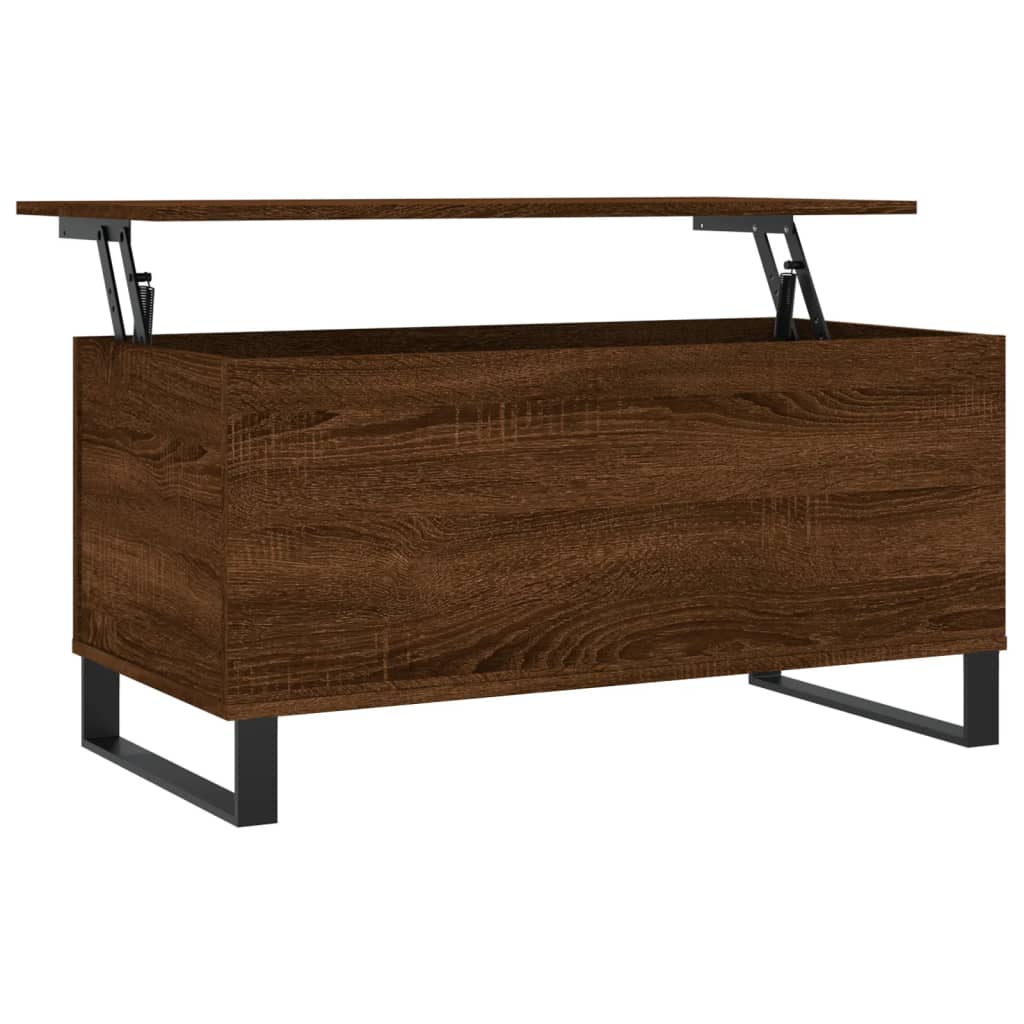 Couchtisch Braun Eichen-Optik 90x44,5x45 cm Holzwerkstoff - Pazzar.ch