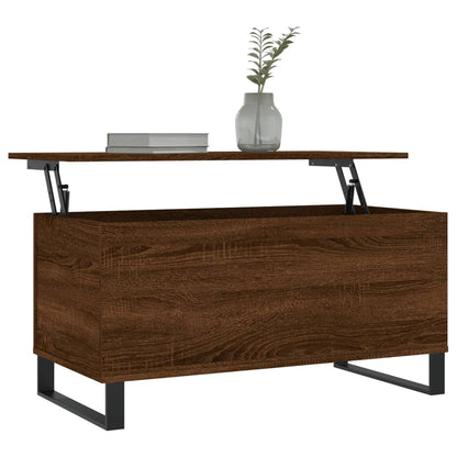 Couchtisch Braun Eichen-Optik 90x44,5x45 cm Holzwerkstoff - Pazzar.ch