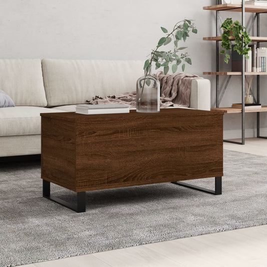 Couchtisch Braun Eichen-Optik 90x44,5x45 cm Holzwerkstoff - Pazzar.ch
