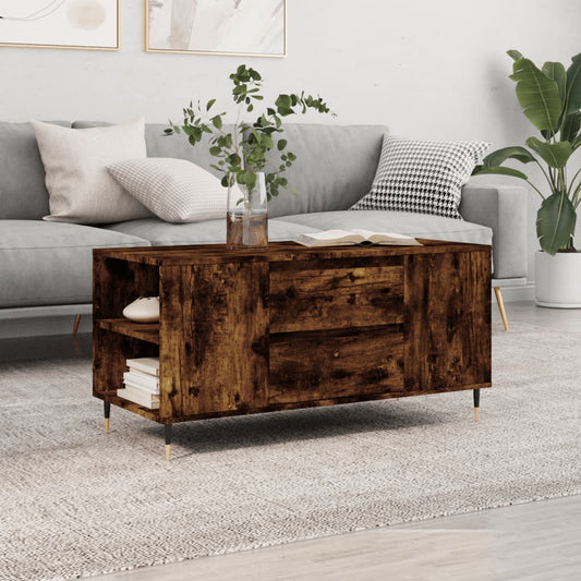 Couchtisch Räuchereiche 102x44,5x50 cm Holzwerkstoff - Pazzar.ch