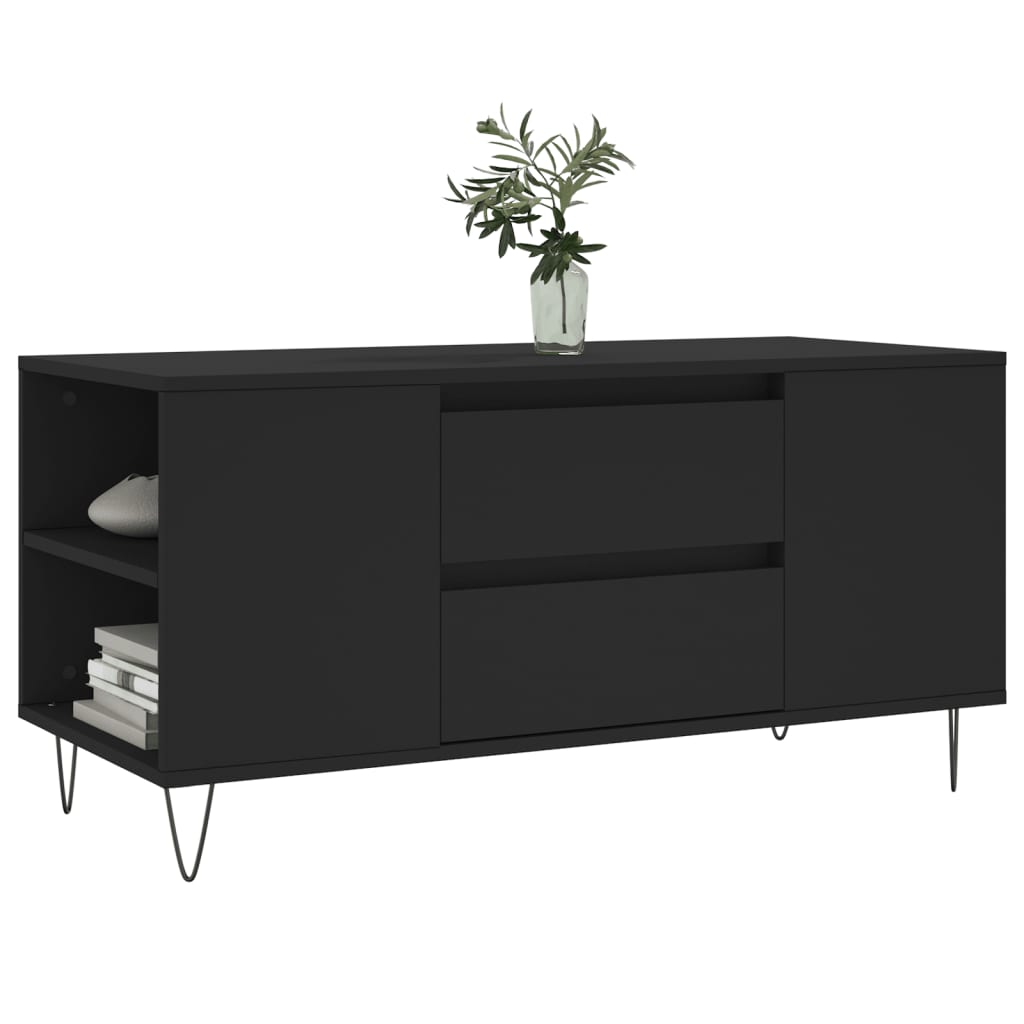 Couchtisch Schwarz 102x44,5x50 cm Holzwerkstoff - Pazzar.ch