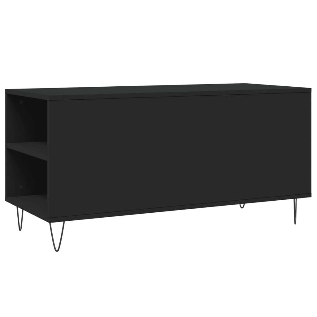 Couchtisch Schwarz 102x44,5x50 cm Holzwerkstoff - Pazzar.ch