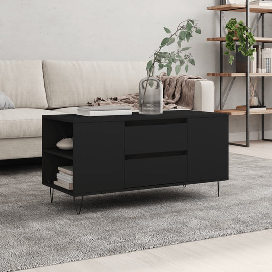 Couchtisch Schwarz 102x44,5x50 cm Holzwerkstoff - Pazzar.ch