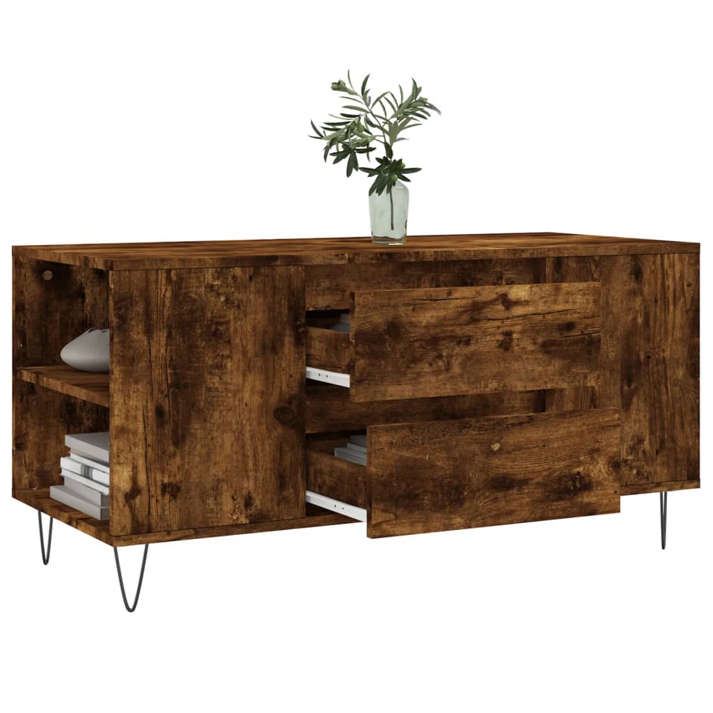 Couchtisch Räuchereiche 102x44,5x50 cm Holzwerkstoff - Pazzar.ch