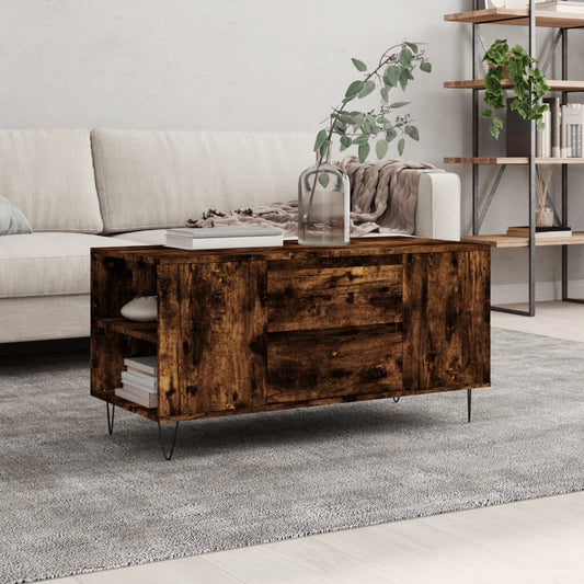 Couchtisch Räuchereiche 102x44,5x50 cm Holzwerkstoff - Pazzar.ch