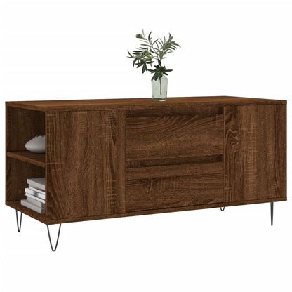 Couchtisch Braun Eichen-Optik 102x44,5x50 cm Holzwerkstoff - Pazzar.ch