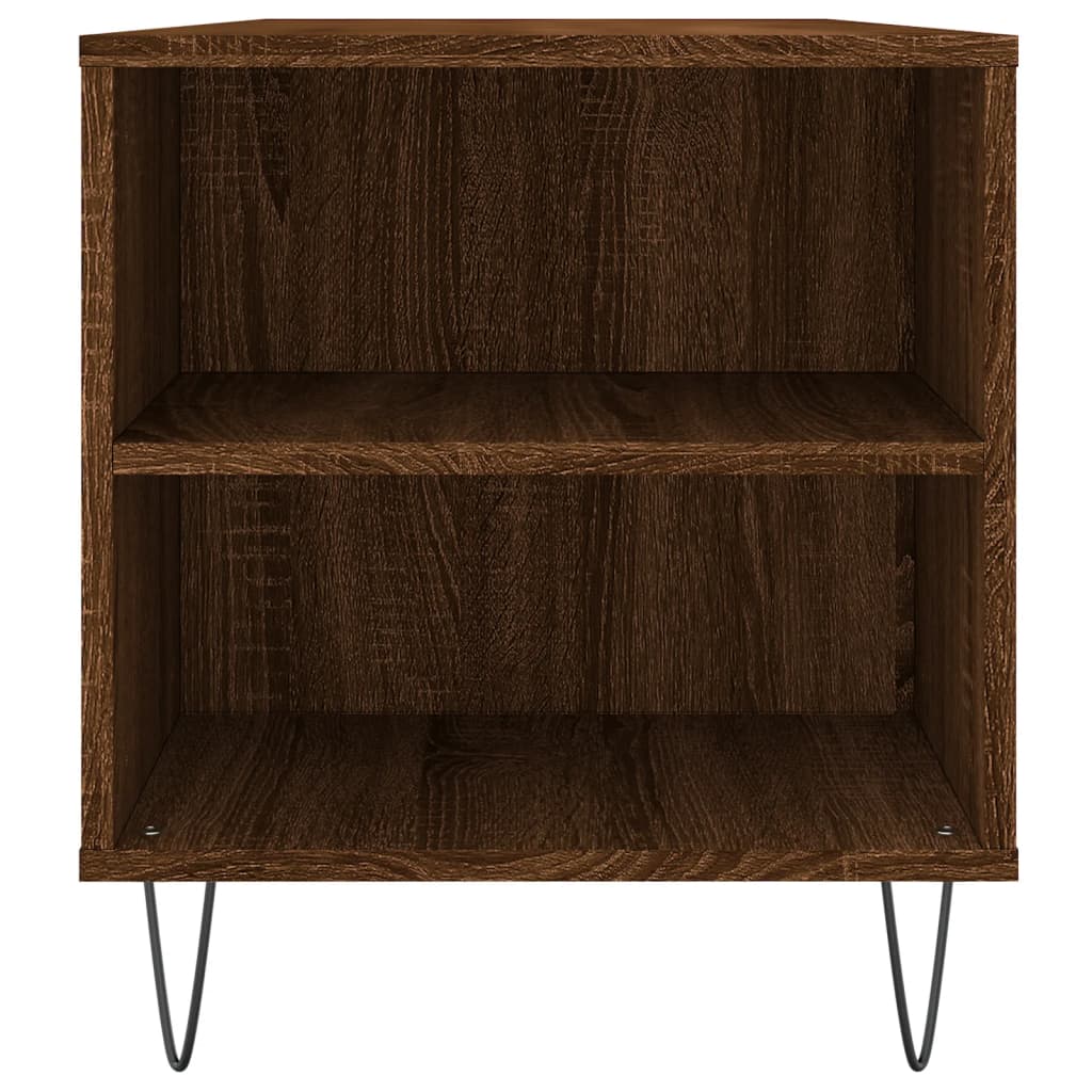 Couchtisch Braun Eichen-Optik 102x44,5x50 cm Holzwerkstoff - Pazzar.ch